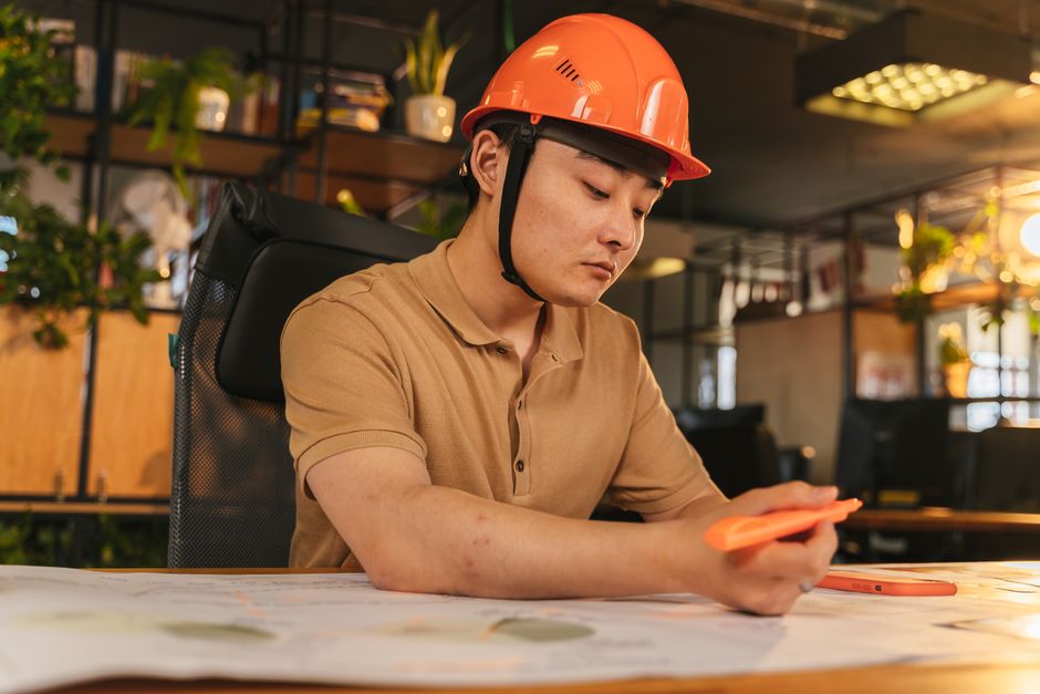 Professional office environment where qualified contractors are evaluated for reliability and credentials